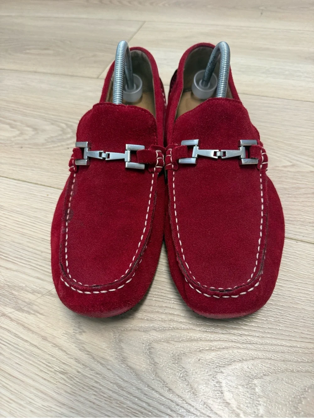 Alfani James Red Suede Bit Driving Loafers Men’s Size 11.5